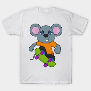 Mouse Skater Skateboard T-Shirt